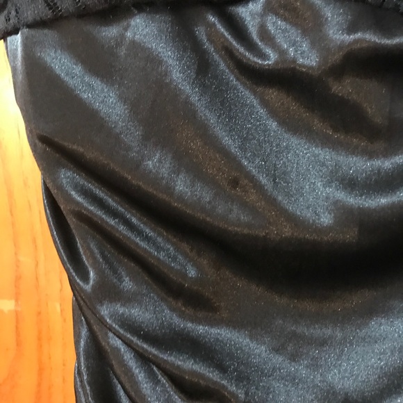 Black and Red Formal Cocktail Dress w/ rhinestone - Picture 4 of 5